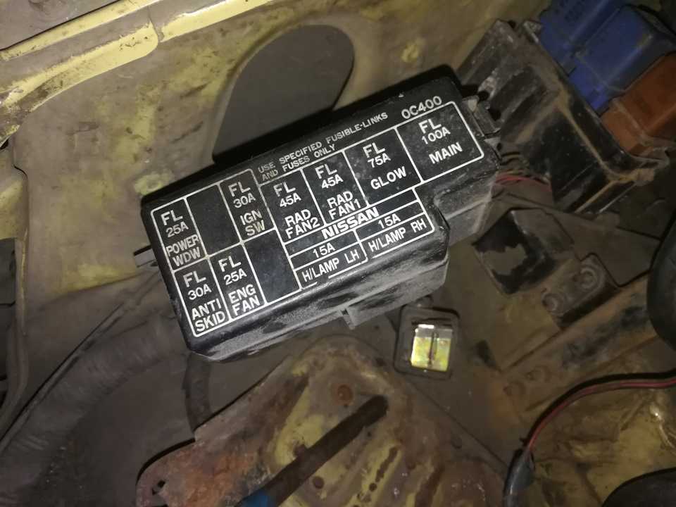 Назначение предохранителей и реле nissan primera p12 (выпуск с 2002 по 2007 гг.)