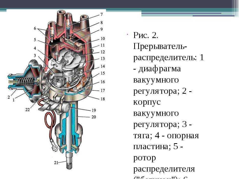 Распределитель зажигания | система зажигания | руководство ваз
