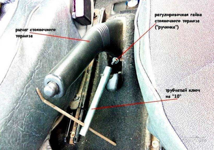 Регулировка стояночного тормоза газель 3302