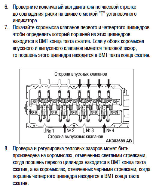 Проверка тепловых зазоров клапанов на двигателях автомобилей ваз 2108, 2109, 21099