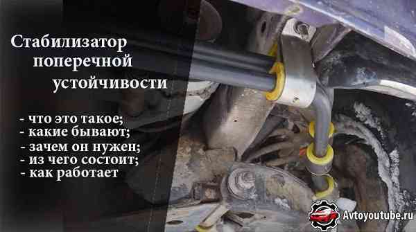 Как работает и зачем нужен стабилизатор поперечной устойчивости