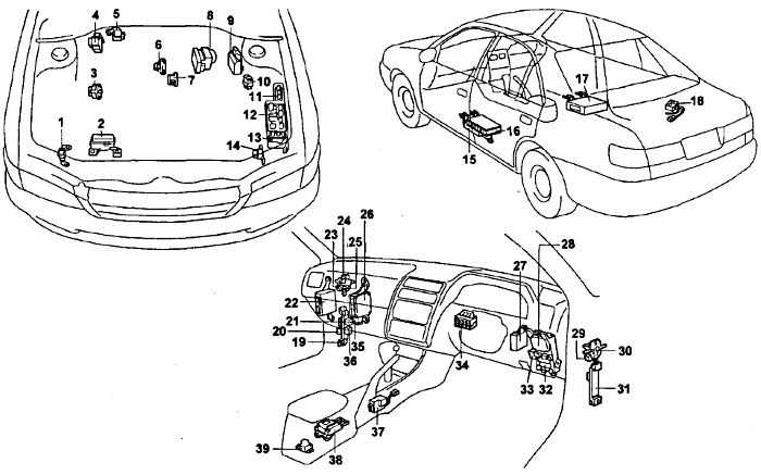 Предохранители toyota sprinter и реле с описанием и схемами блоков