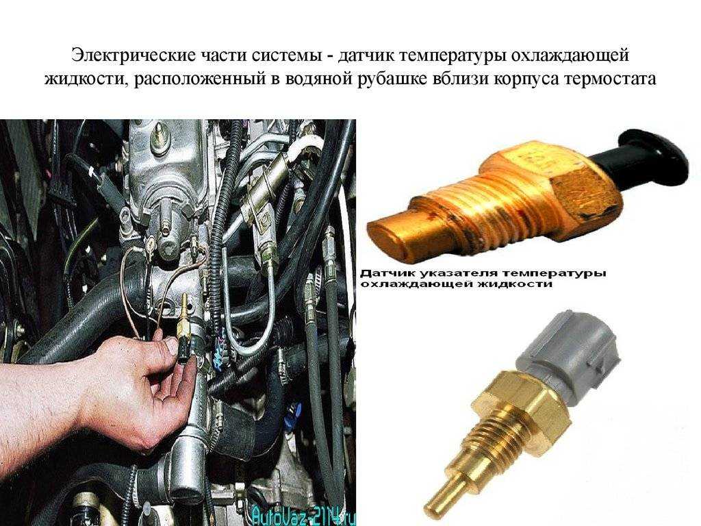 Датчик температуры двигателя: работа, проверка, где установлен