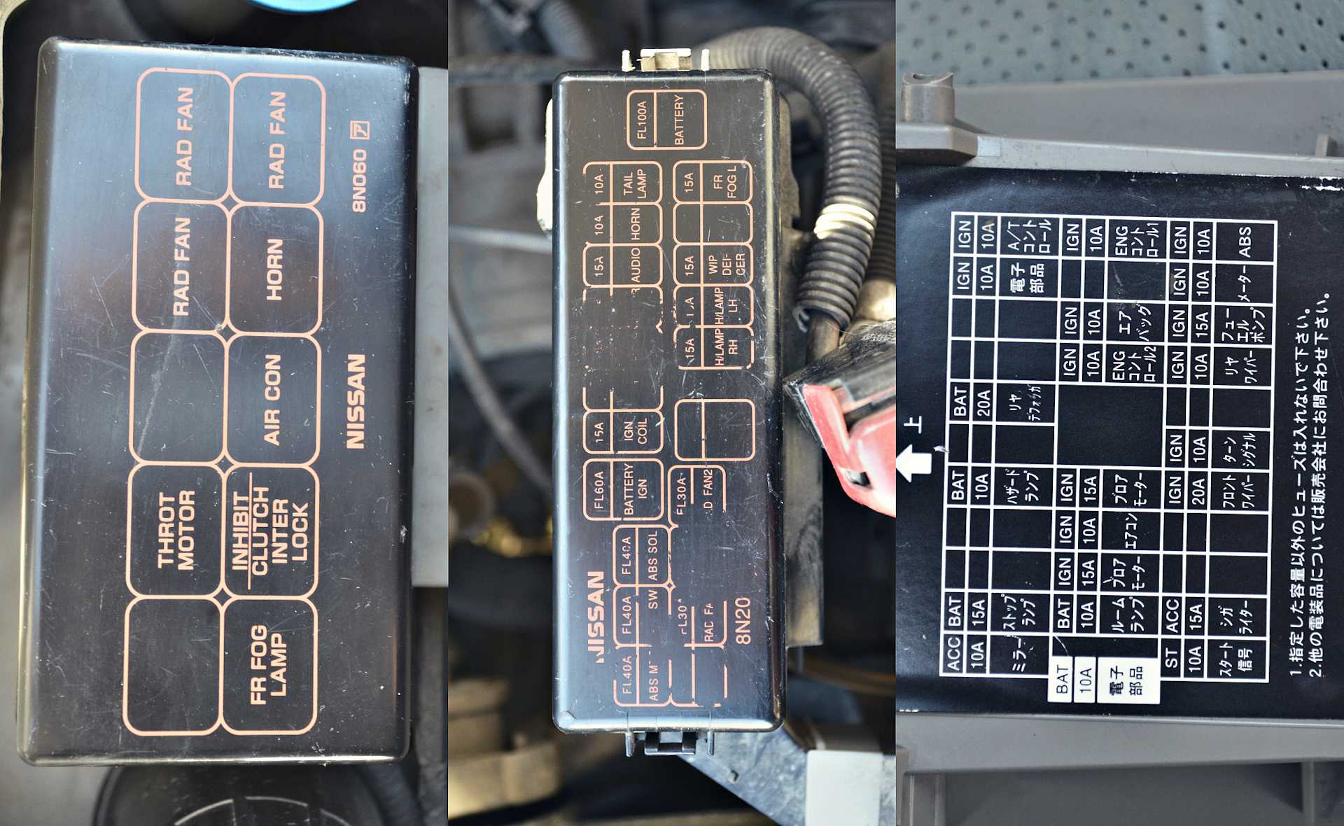 Схема предохранителей ниссан куб az10