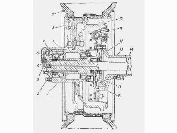 Мост газ 66 схема. Ступица заднего колеса ГАЗ 66 чертеж. Схема ступицы заднего моста ГАЗ 66. Ступица заднего моста ГАЗ 53. Ступица переднего колеса ГАЗ-66 чертёж.