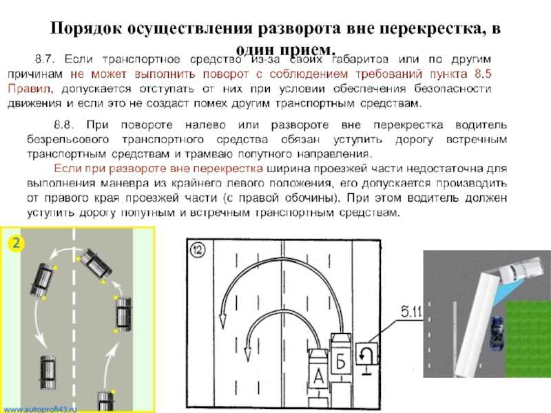 Начало движения, маневрирование