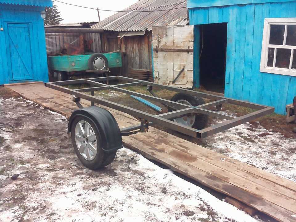 Прицеп своими руками для легкового автомобиля: чертежи и размеры, как собрать